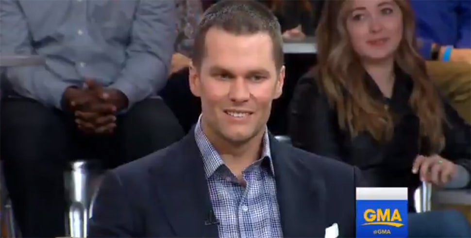 Tom Brady joins 'Good Morning America' on March 12, 2018. (Screenshot via Good Morning America/ABC)