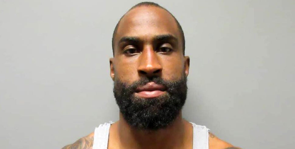 Brandon Browner's mugshot after his arrest in Los Angeles, California on July 8, 2018. (Photo credit: La Verne Police Department)