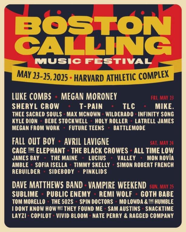 Boston Calling 2025 Update Lineup