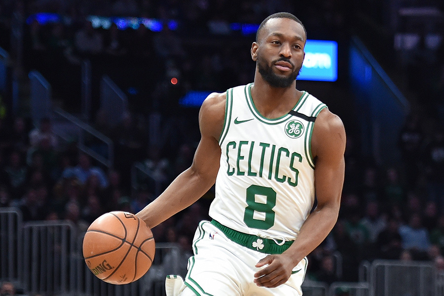 All eyes on Kemba Walker and his knee as the Celtics get back to work. (Bob DeChiara-USA TODAY Sports)