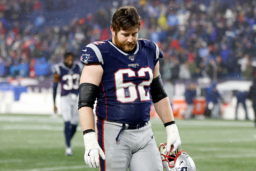 Of all Patriots free agents, guard Joe Thuney should get the most money. (Greg M. Cooper-USA TODAY)