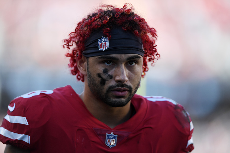 Former 49ers receiver Dante Pettis is a name that could be intriguing for the Patriots on waivers. (Photo by Thearon W. Henderson/Getty Images)