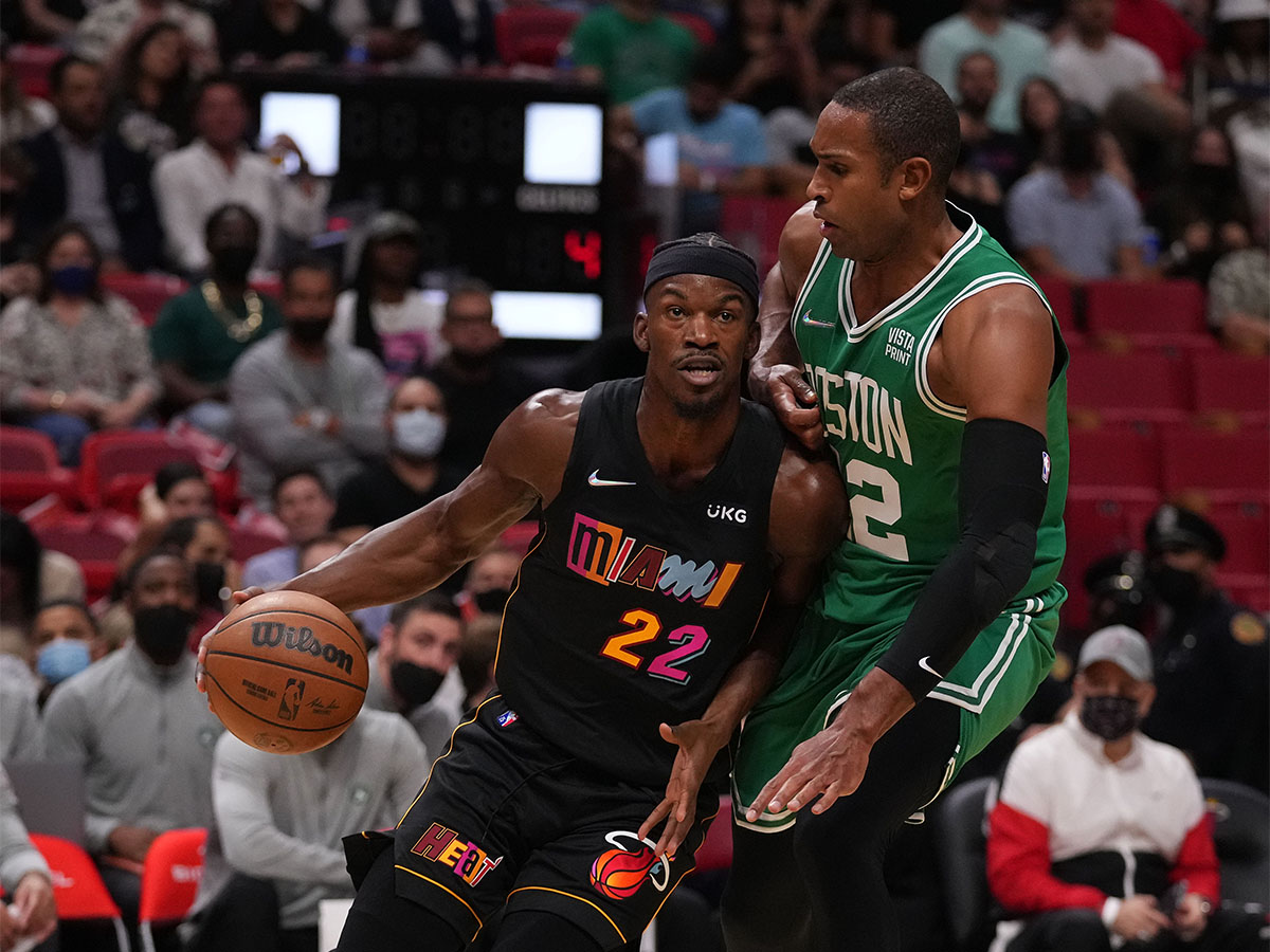 MIAMI, FLORIDA – MAY 27: Radmila Lolly stands courtside during the fourth  quarter in game six of the Eastern Conference Finals between the Boston  Celtics and the Miami Heat at Kaseya Center