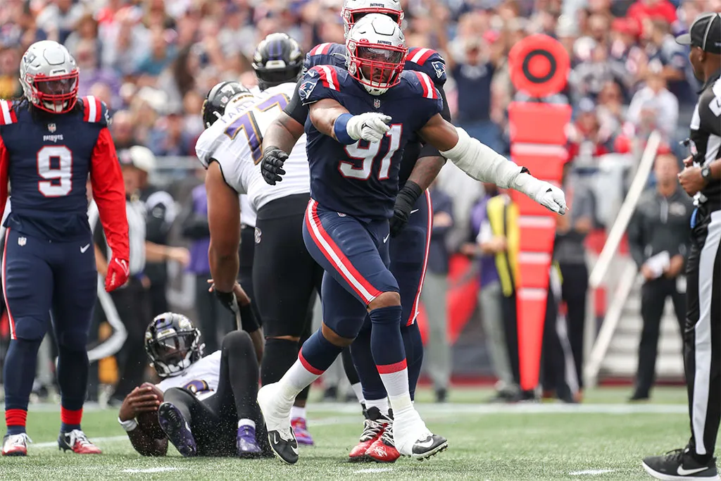 FOXBOROUGH, MA - SEPTEMBER 25: New England Patriots defensive back Jonathan  Jones (31) after a game