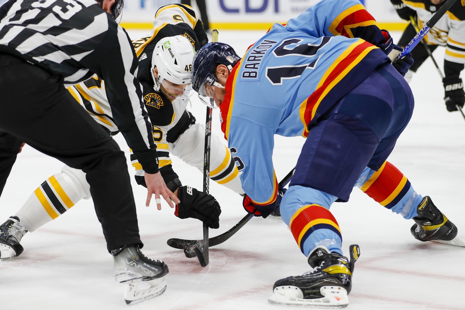 Bruins end slide with 3-0 win against Panthers