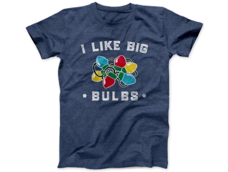 i like big bulbs holiday tee