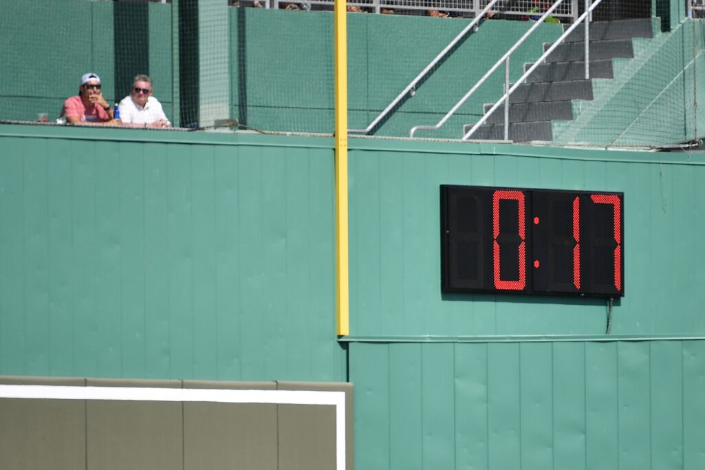 MLB game time drops 24 minutes to 2:40 with pitch clock. Players