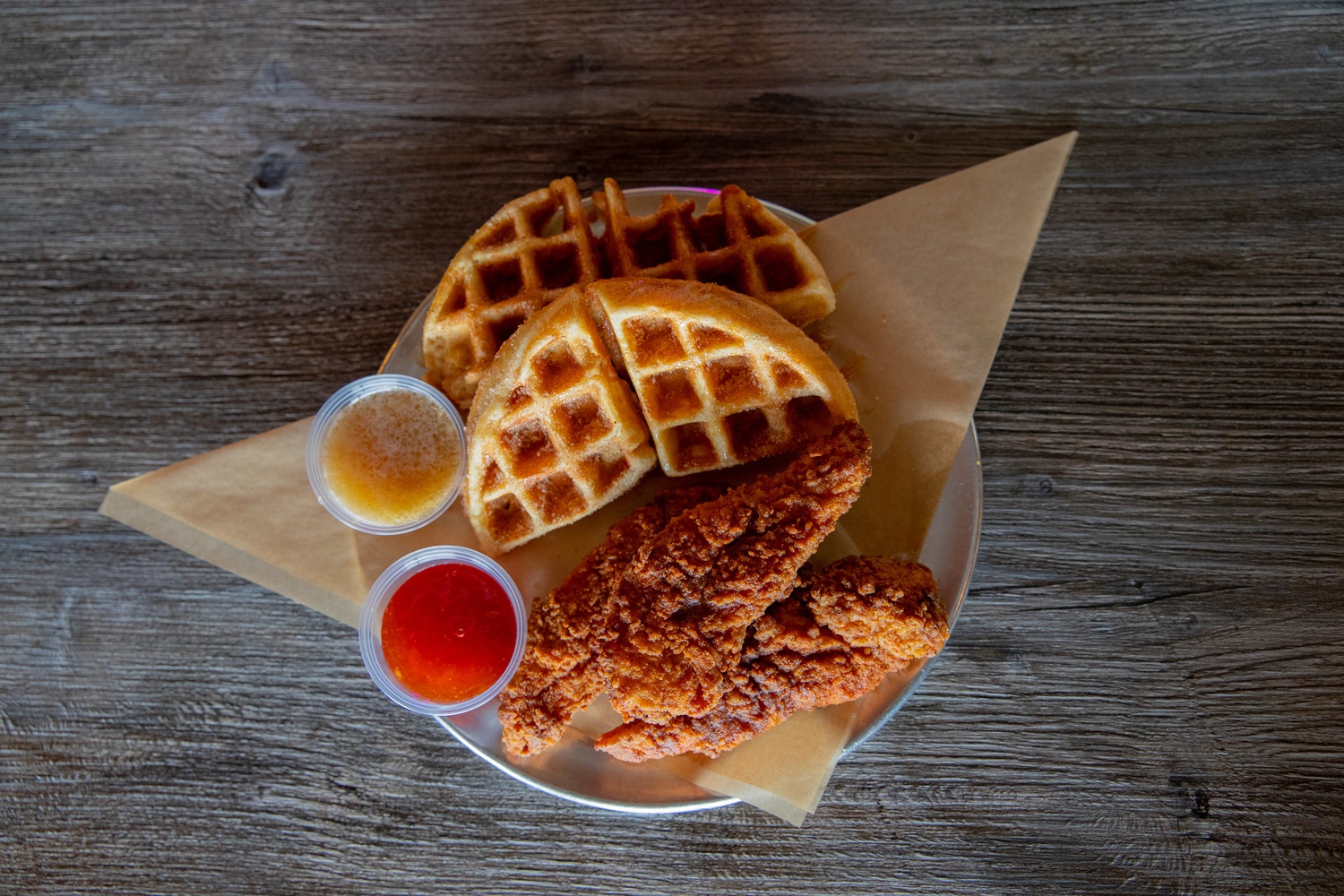 Chicken and waffles