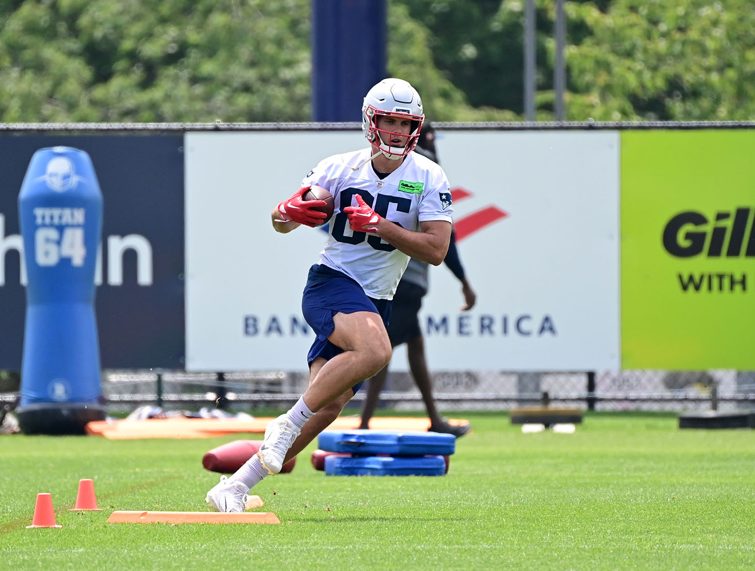 FOXBOROUGH, MA - AUGUST 19: New England Patriots offensive lineman Kody  Russey (66) in warm up before an NFL preseason game between the New England  Patriots and the Carolina Panthers on August