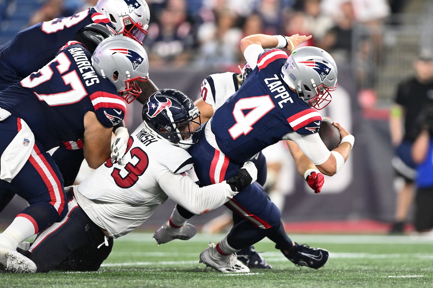 O-line issues plague Patriots in preseason-opening loss to Texans