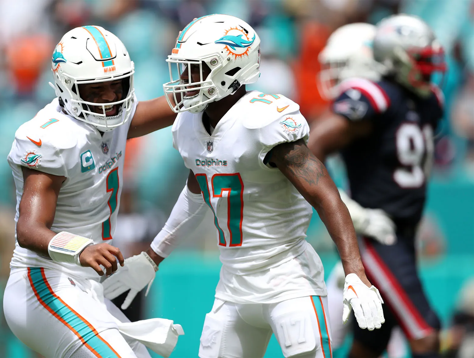 Miami Gardens, Florida, USA. 1st Dec, 2019. Miami Dolphins fans support  their team during an NFL football game between the Miami Dolphins and the  Philadelphia Eagles at the Hard Rock Stadium in