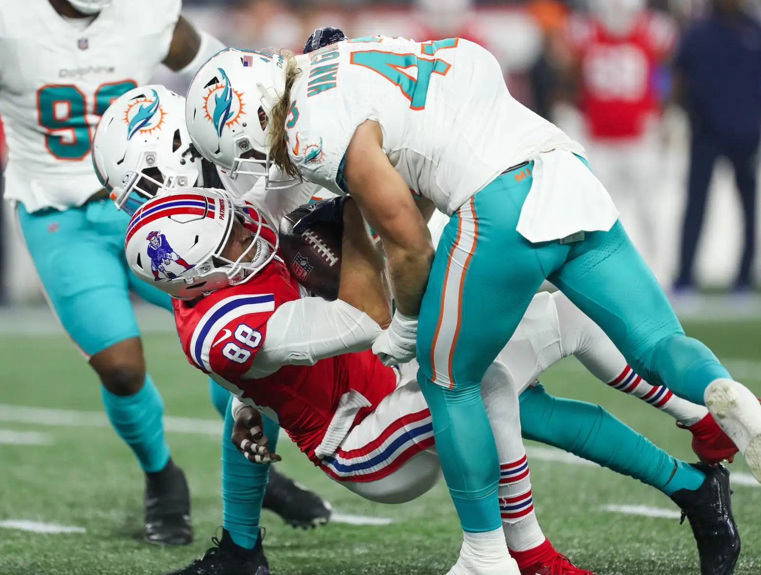 Patriots' Kendrick Bourne, Cole Strange get real on loss vs. Dolphins