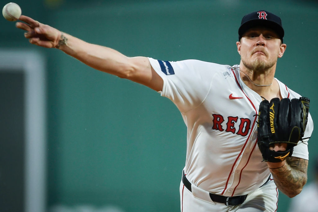 BOSTON, MASSACHUSETTS - APRIL 28: Starting pitcher Tanner Houck #89 of the Boston Red Sox throws a pitch in the first inning against the Chicago Cubs at Fenway Park on April 28, 2024 in Boston, Massachusetts. (Photo by Jaiden Tripi/Getty Images)