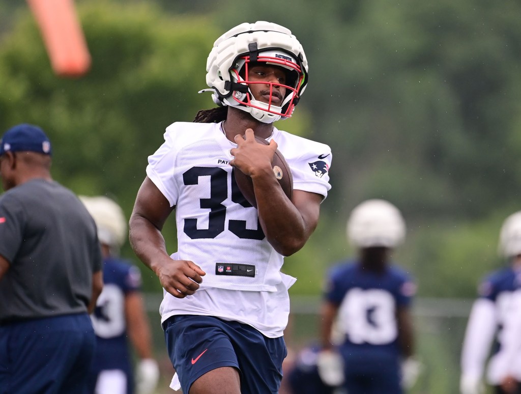 JaMycal Hasty at Patriots camp