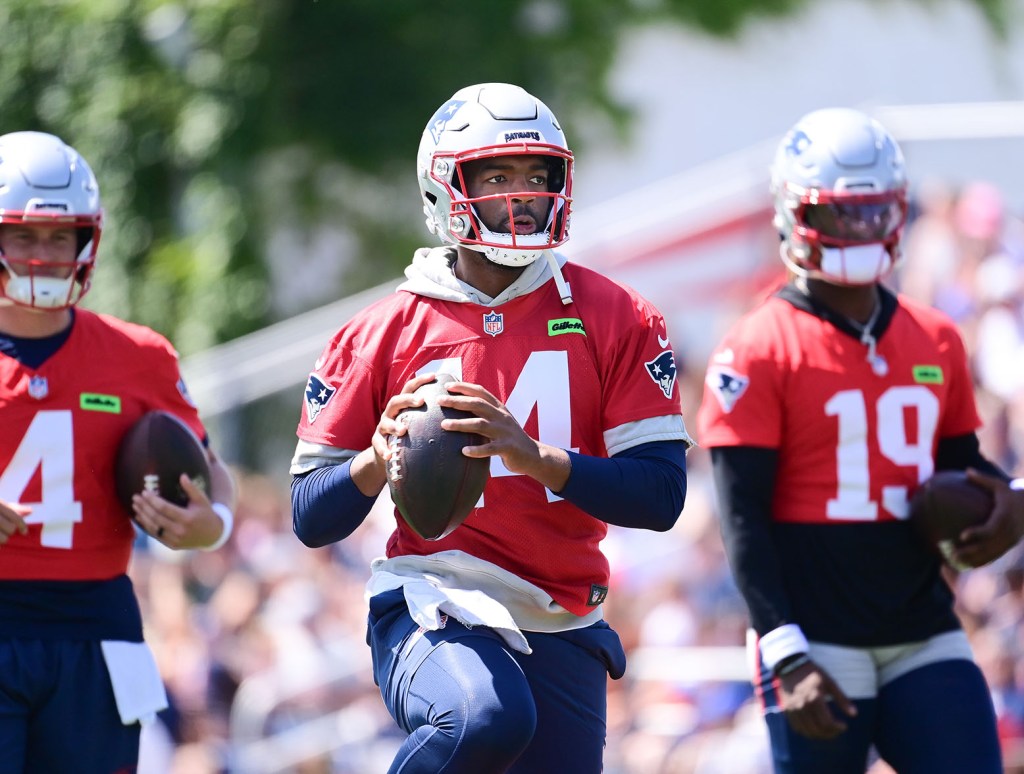 Jacoby Brissett at Patriots camp