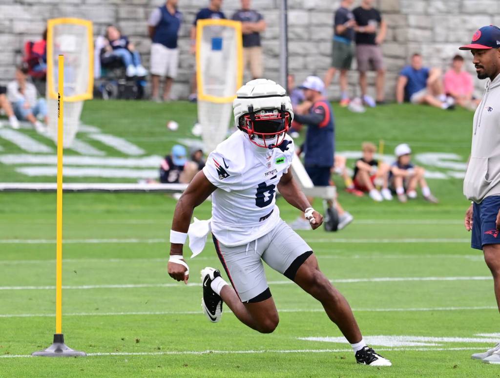 Javon Baker Patriots training camp