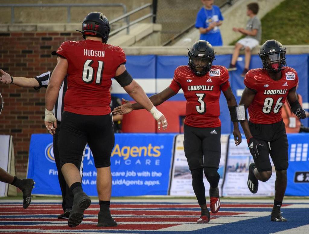 Patriots center Bryan Hudson at Louisville